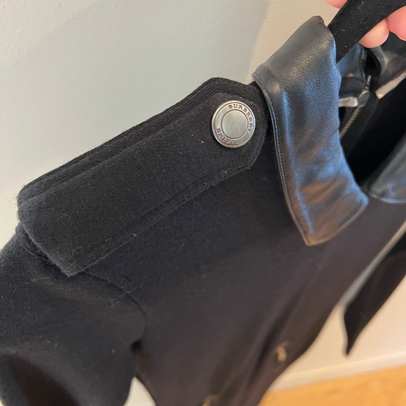 Burberry Black Long Sleeve Dress with Collar - Picture 6 of 11